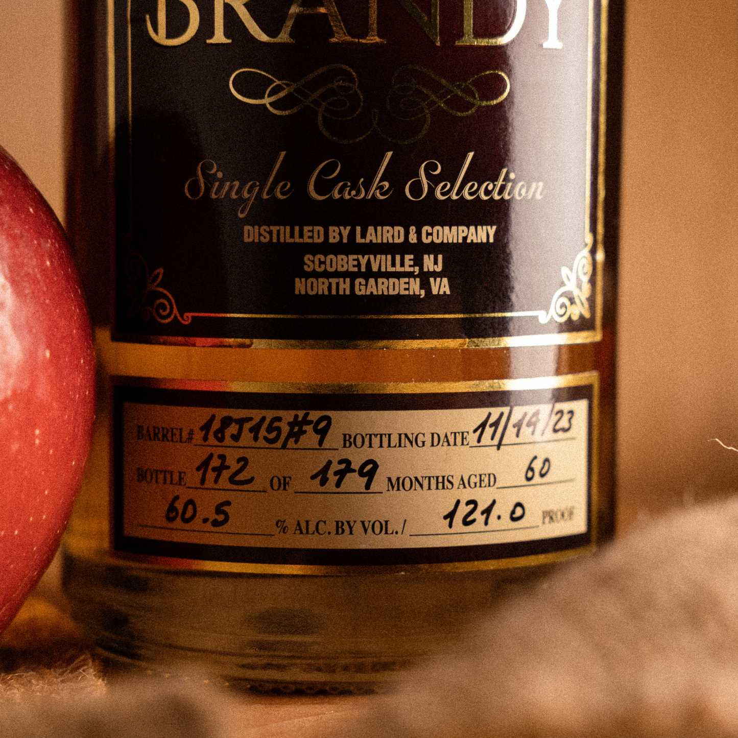 Laird's Single Cask Apple Brandy